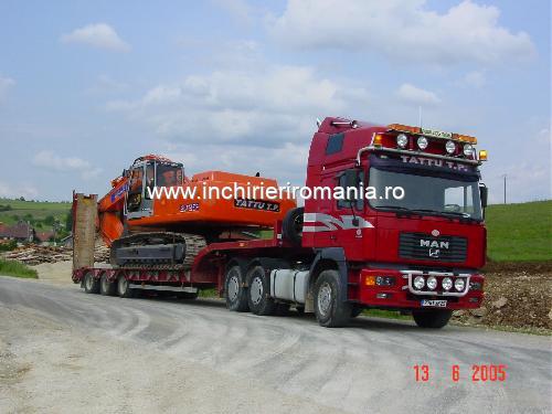 INCHIRIEM TRAILER DE 25 TONE TRANSPORTAM UTILAJE 0723586465