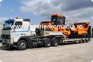 TRAILER TRANSPORTAM UTILAJE  0723586465