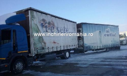 Inchiriez camion Scania P260 cu remorca