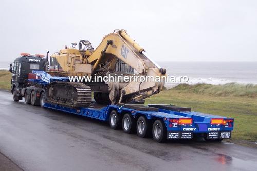 Inchiriez Trailer pentru transport utilaje