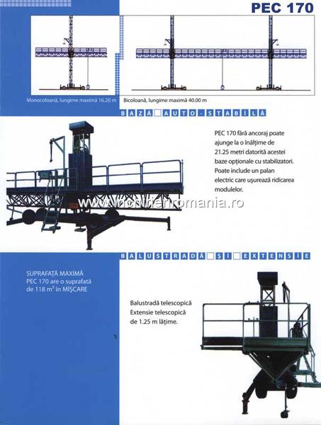 Inchiriez autoridicatoare profesionale ptr. lucru la inaltime