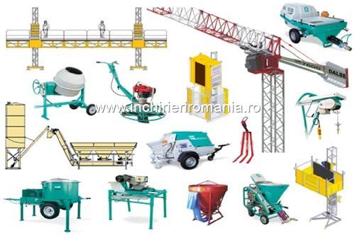 Inchirieri UTILAJE DE CONSTRUCTII